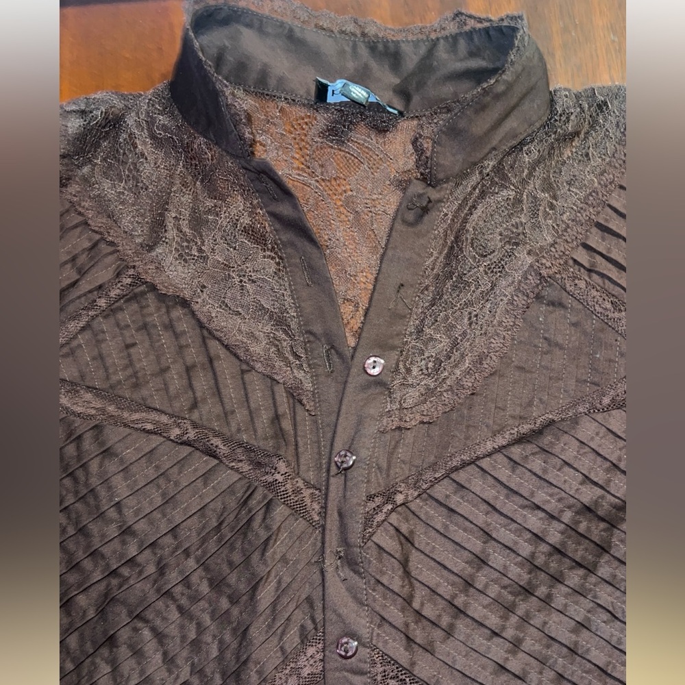 Bebe Button Down Top - image 7